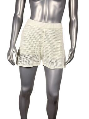 Uncharted Threads | Ivory Knit Lined Women's Shorts Soft